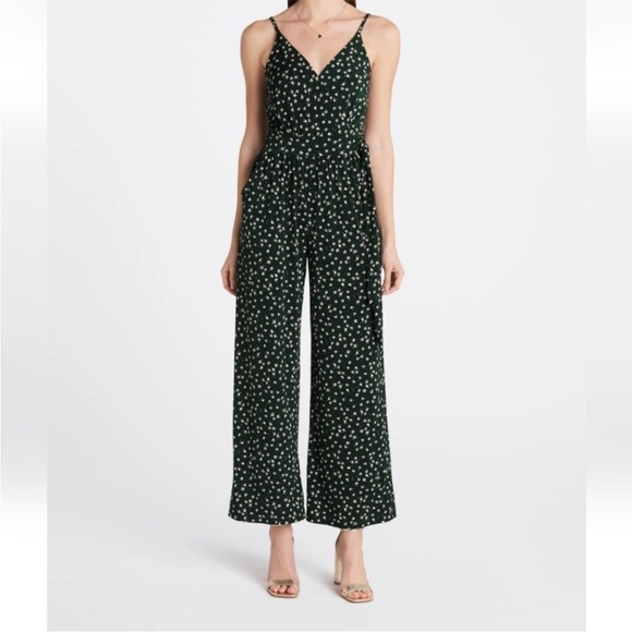 Kaileigh Pants - Green Floral  Jumpsuit